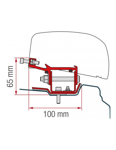 Fiamma adaptador F40Van Trafic/Vivaro/Talento/NV300 L1