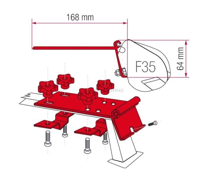 Toldo Fiamma F35 Kit Montaje Standard