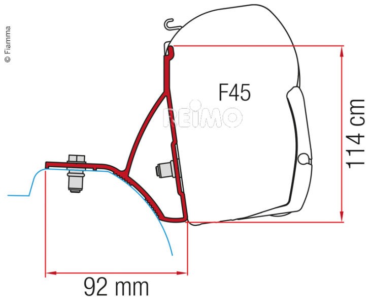 Fiamma F45 adaptador Trafic Vivaro desde 2015