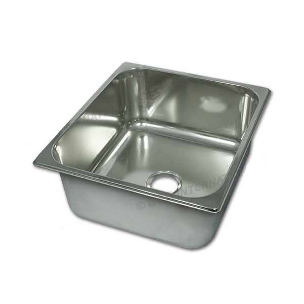 Seno Inox Rect. 35x32x15cm Desague Central