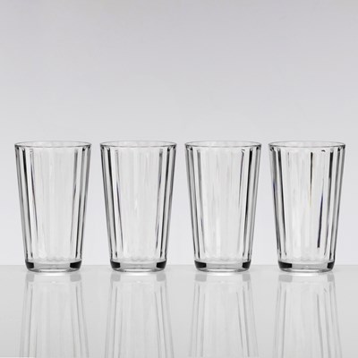 Kit x4 Vasos Altos, Flamefield Cristal Line 450ml