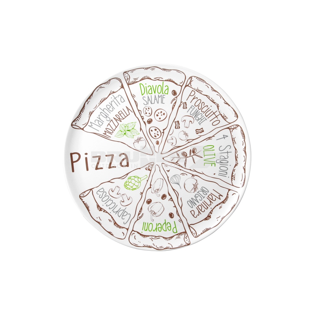 Set 2 platos de pizza Brunner 38cm Ø