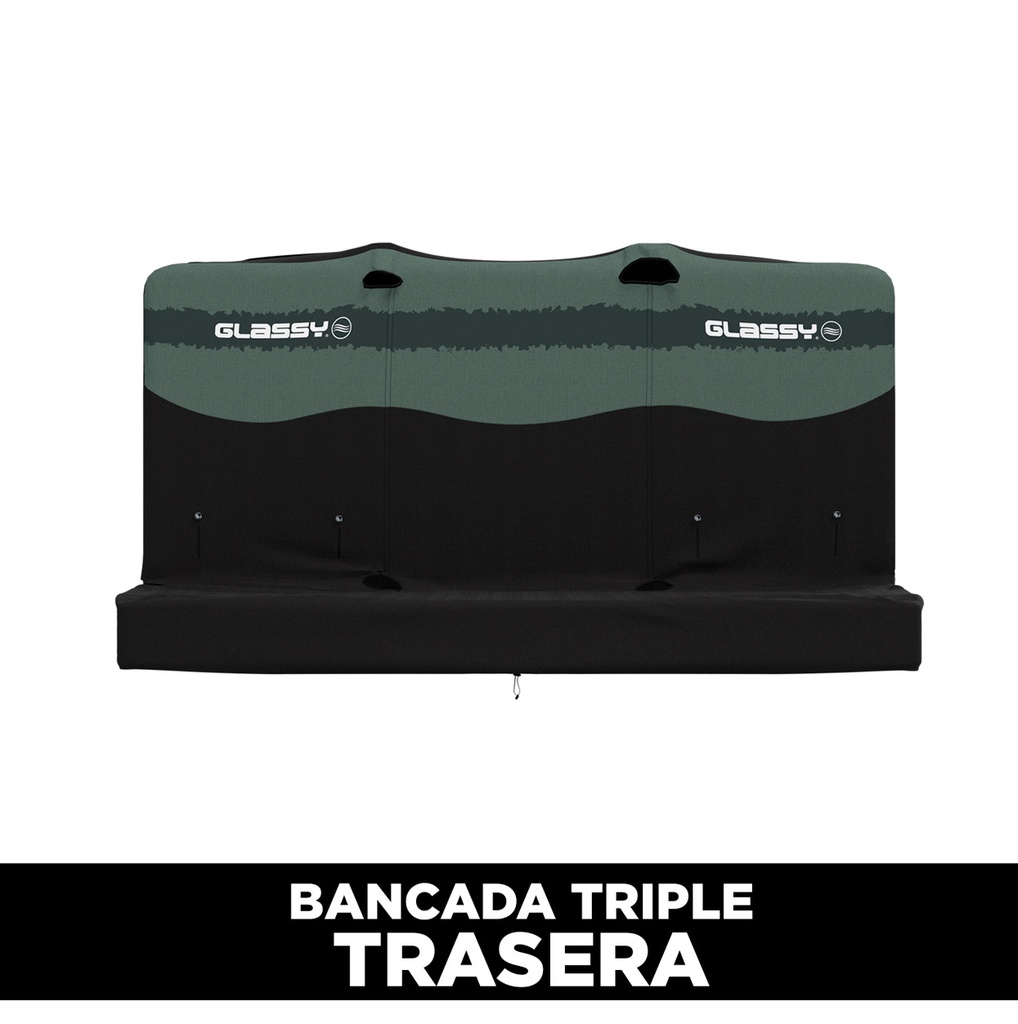 Funda Glassy Triple Trasera Army 