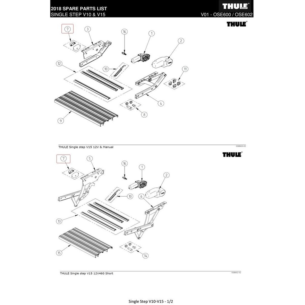 Cobertura plástica superior para cerradura de asa Fiamma Security S, 31, 46