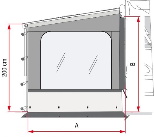 [0118020] Fiamma Side w. Pro Lateral F45 VAN