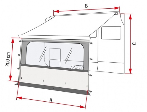 [0118021] Fiamma Blocker Pro pared frontal VAN 250