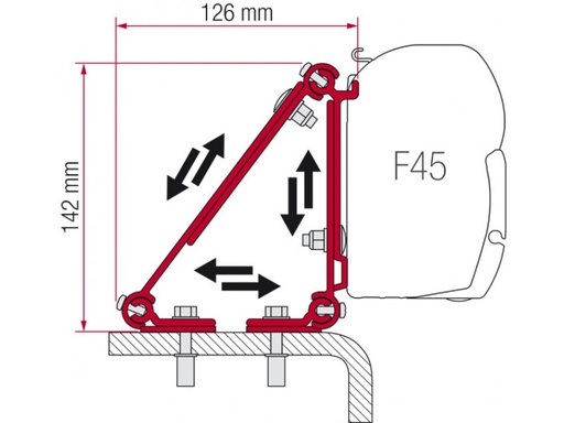 [0119011] Kit Montaje .F45 Multi 1Pz.