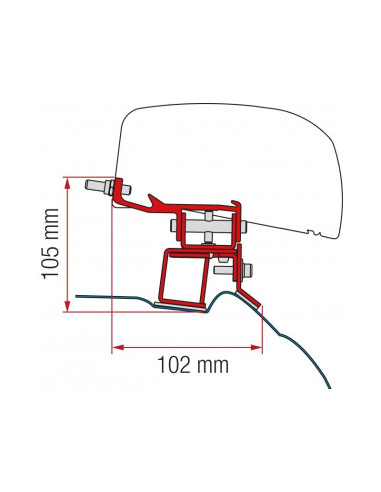 [0119039] Fiamma adaptador F40Van Mercedes V Class