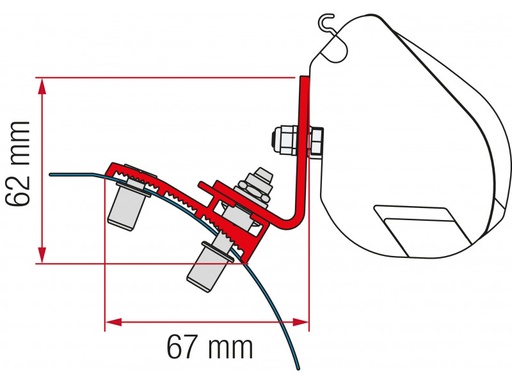 [0119044] Fiamma F35 adaptador PSA Minivan