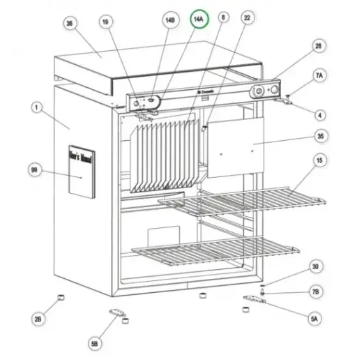 [0319087] Cierre Pta. Frigo Rf 60