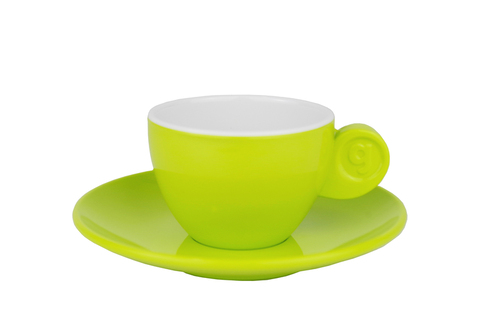 [1059060] Kit 2x Tazas Café de melamina, Gimex Verde Lima 100ml 2 tazas + 2 platos