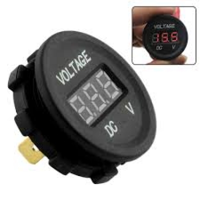 [1441016] Voltimetro Encastrado Negro 10, 30V