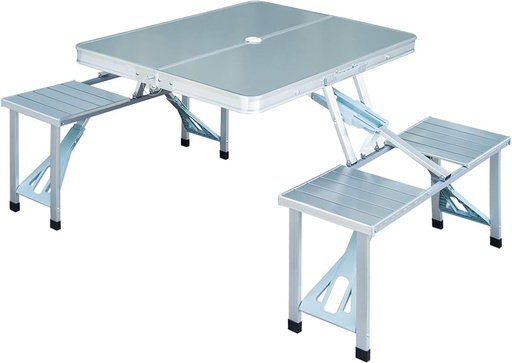 [7011009] Mesa Maleta Aluminio x4